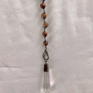 Betsy Pittard Designs Wooden Necklace with Crystal